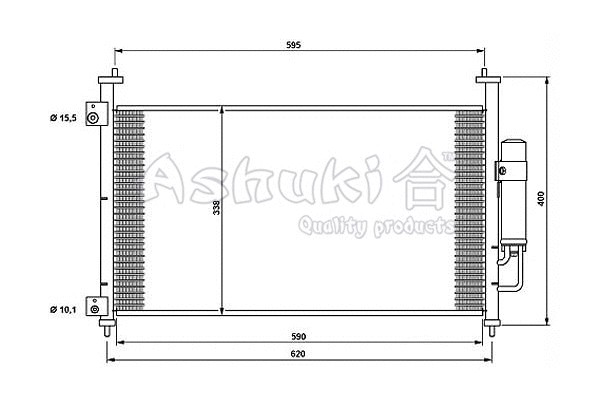 Condenser, air conditioning (H559-50)