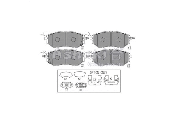 Brake Pad Set, disc brake (S011-58)