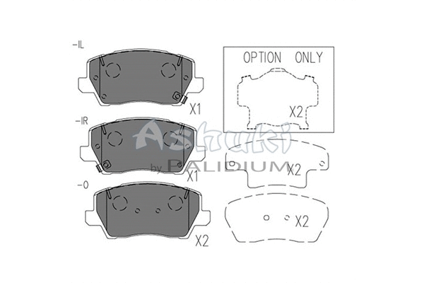 Brake Pad Set, disc brake (I043-27)