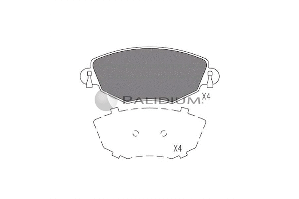 Brake Pad Set, disc brake (P1-1040)