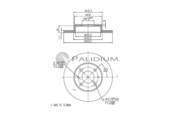 Brake Disc (P333-001)