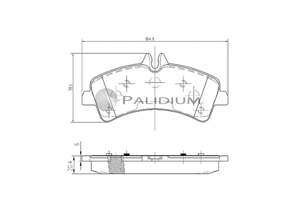 Brake Pad Set, disc brake (P1-1142)