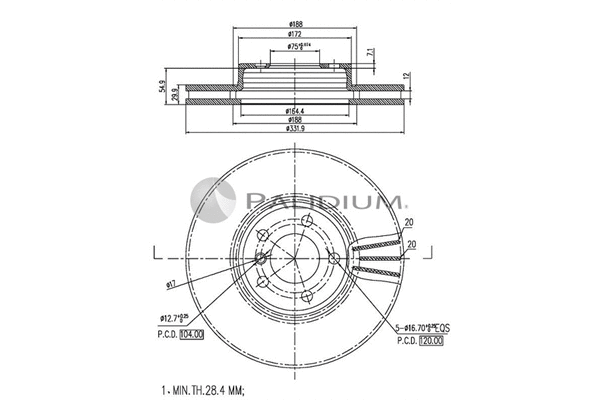 Brake Disc (P330-053)