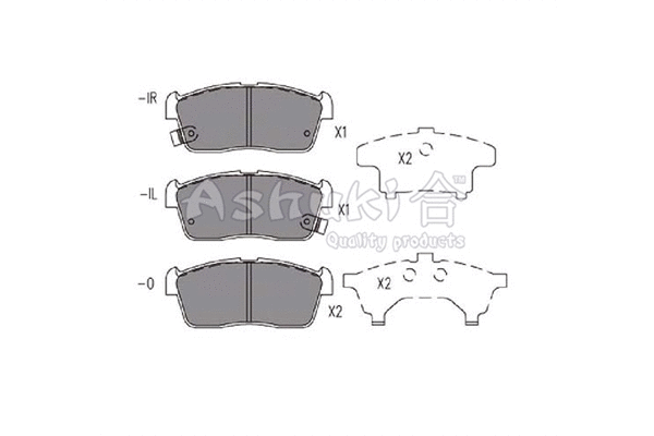 Brake Pad Set, disc brake (1080-1208)