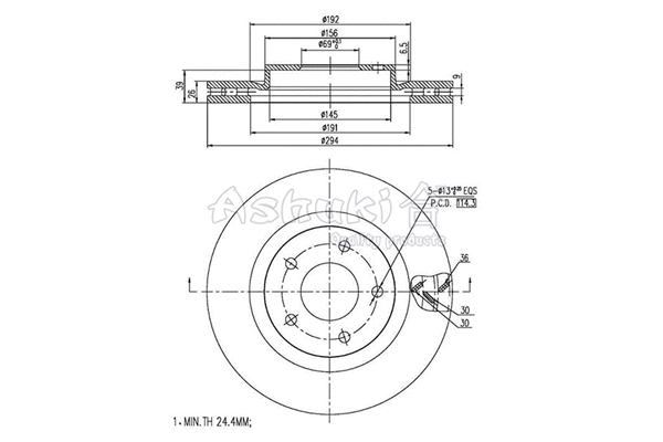 Brake Disc (C652-50)