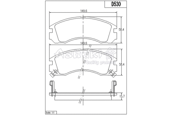Brake Pad Set, disc brake (C003-05)