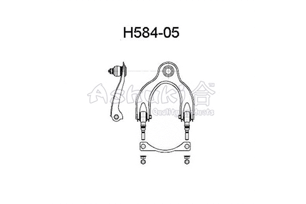 Control/Trailing Arm, wheel suspension (H584-05)