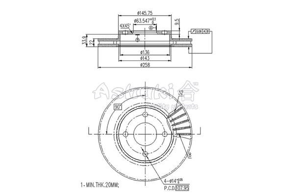 Brake Disc (M606-30)