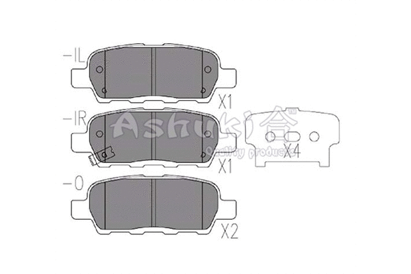 Brake Pad Set, disc brake (1083-4401)