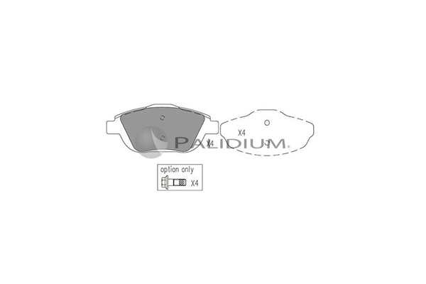Brake Pad Set, disc brake (P1-1190)