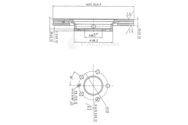 Brake Disc (P330-147)