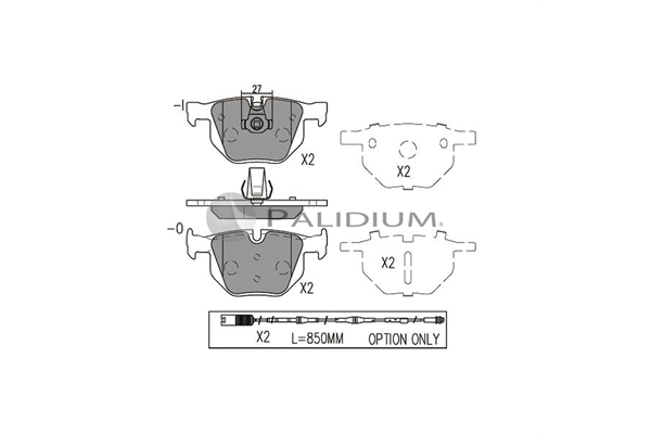 Brake Pad Set, disc brake (P1-1090)