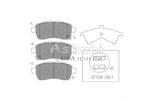 Brake Pad Set, disc brake (K012-50)