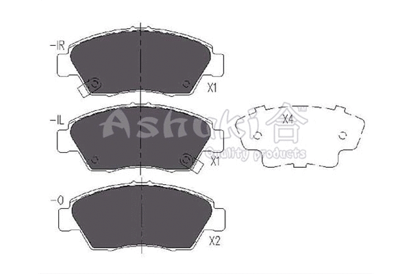Brake Pad Set, disc brake (H025-35)