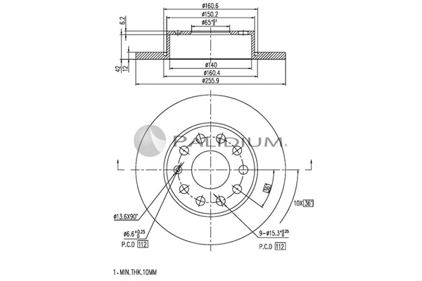 Brake Disc (P331-021)