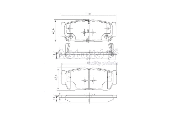 Brake Pad Set, disc brake (SY015-20)