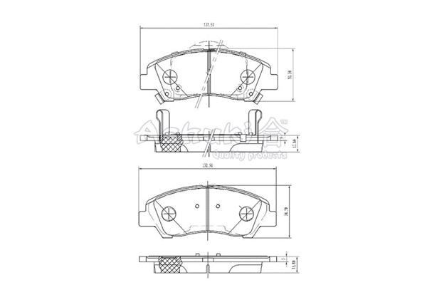Brake Pad Set, disc brake (Y029-53)