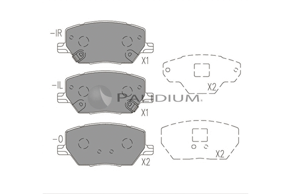 Brake Pad Set, disc brake (P1-1534)