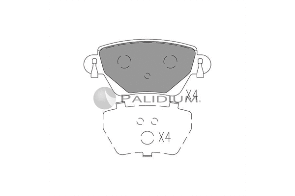 Brake Pad Set, disc brake (P1-1028)
