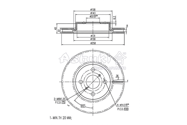 Brake Disc (T602-62)