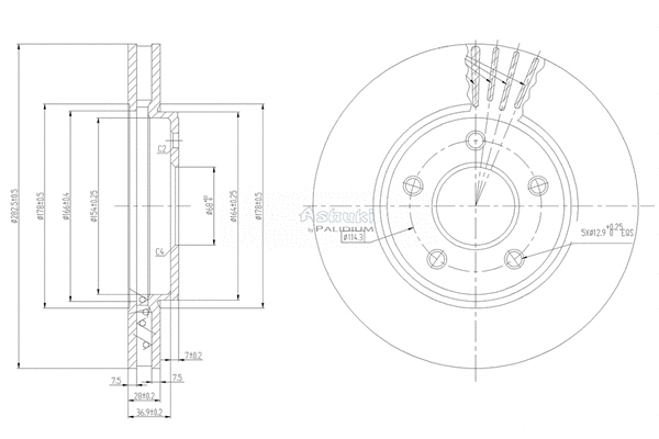 Brake Disc (N013-58)