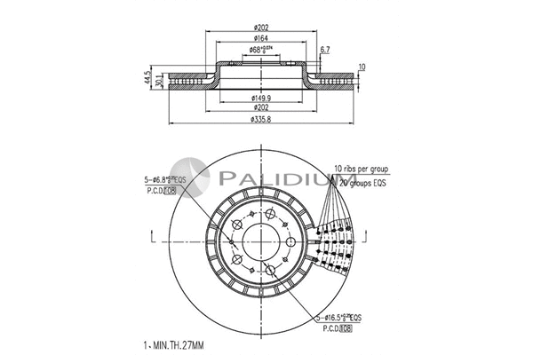 Brake Disc (P330-164)