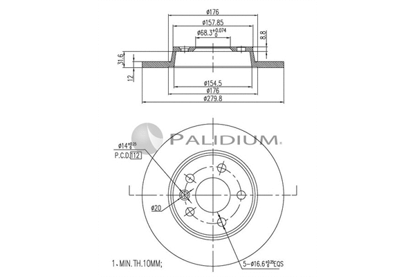 Brake Disc (P331-012)