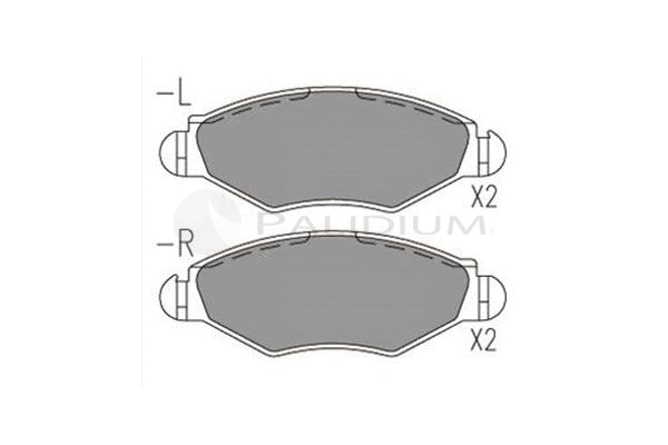 Brake Pad Set, disc brake (P1-1013)