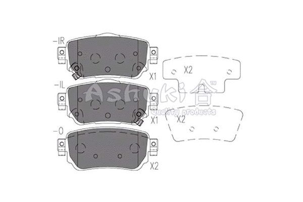 Brake Pad Set, disc brake (N009-86)