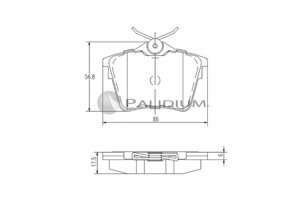 Brake Pad Set, disc brake (P1-1175)