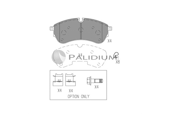 Brake Pad Set, disc brake (P1-1556)