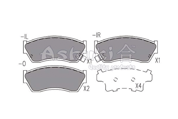 Brake Pad Set, disc brake (K012-06)