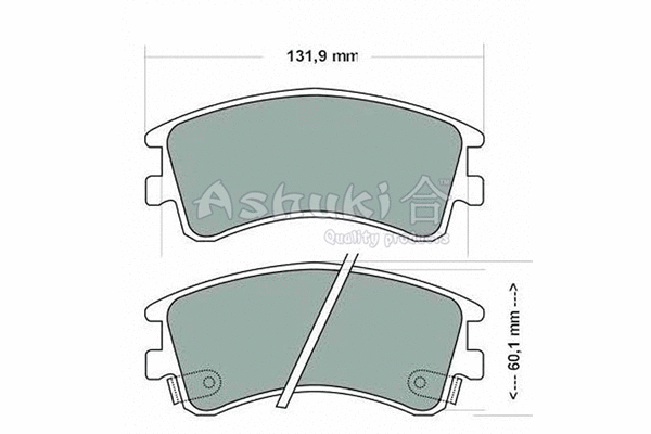 Brake Pad Set, disc brake (M050-36)