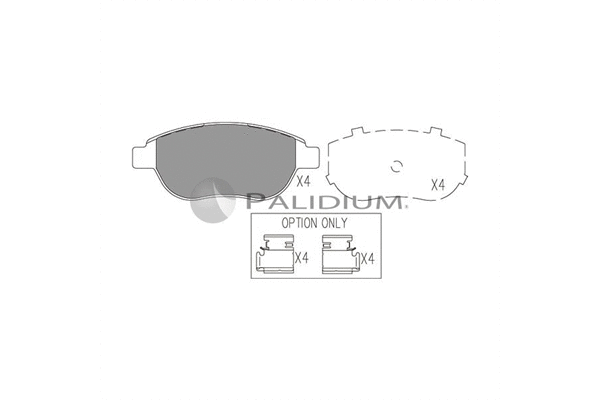 Brake Pad Set, disc brake (P1-1007)