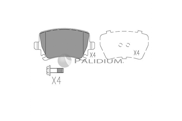 Brake Pad Set, disc brake (P1-1006)