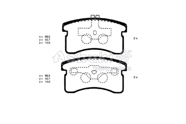 Brake Pad Set, disc brake (D091-05)