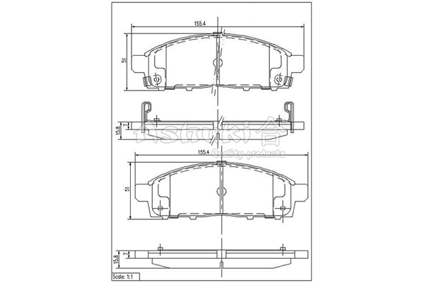 Brake Pad Set, disc brake (C010-11)