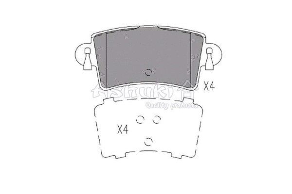 Brake Pad Set, disc brake (1083-6401)