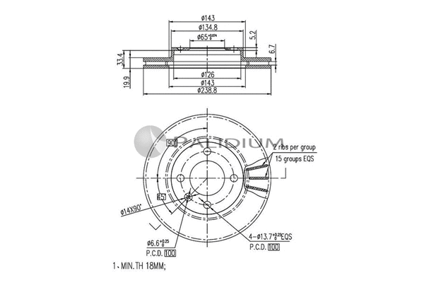 Brake Disc (P330-036)
