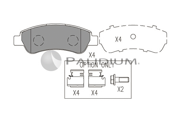 Brake Pad Set, disc brake (P1-1050)