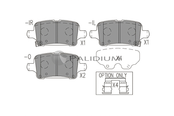 Brake Pad Set, disc brake (P1-1545)