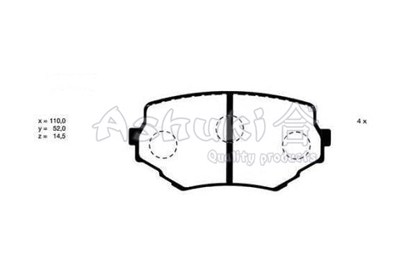 Brake Pad Set, disc brake (K012-17)
