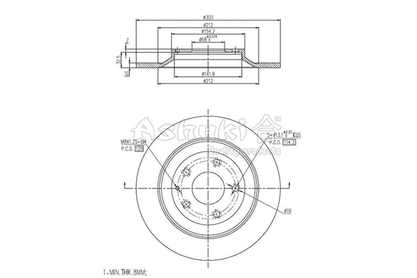 Brake Disc (M606-54)