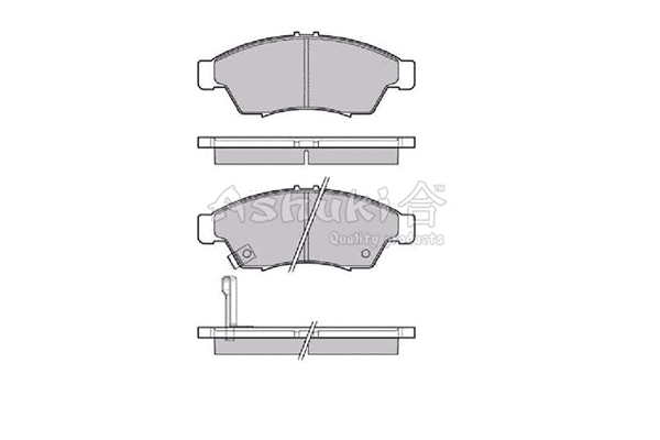 Brake Pad Set, disc brake (1080-3208)