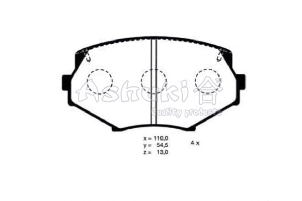 Brake Pad Set, disc brake (M054-06)