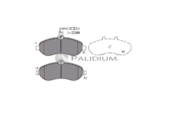 Brake Pad Set, disc brake (P1-1145)