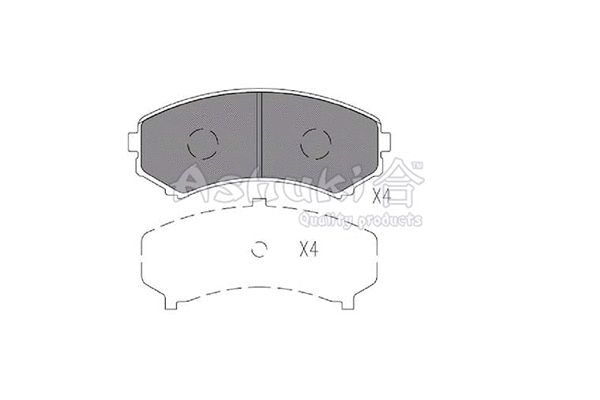 Brake Pad Set, disc brake (1080-9305)