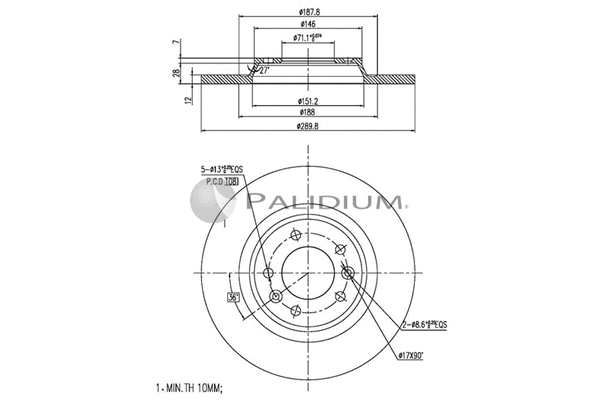 Brake Disc (P330-108)