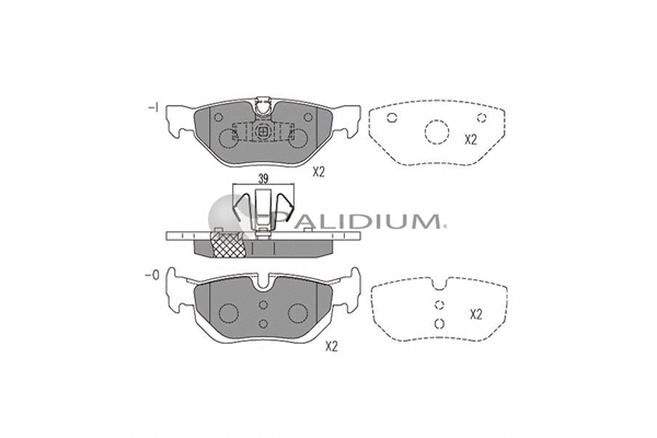 Brake Pad Set, disc brake (P1-1088)