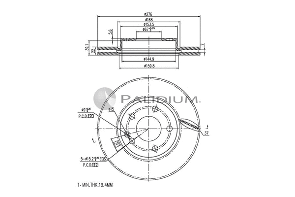 Brake Disc (P330-059)